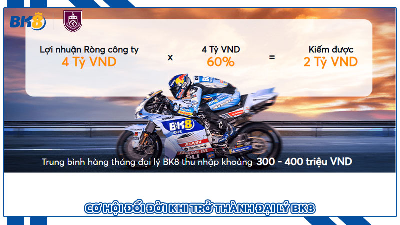 Cơ hội đổi đời khi trở thành đại lý BK8