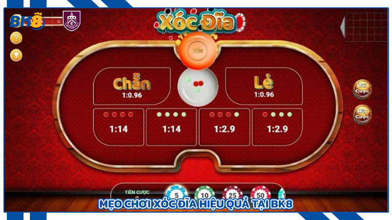 Mẹo chơi xóc đĩa hiệu quả tại Bk8